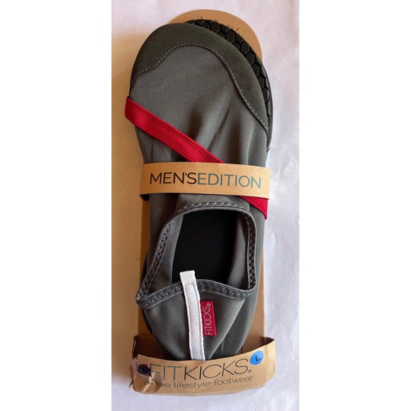 FITKICKS Mens Edition Active Lifestyle Footwear Gray - Large - Picture 1 of 3